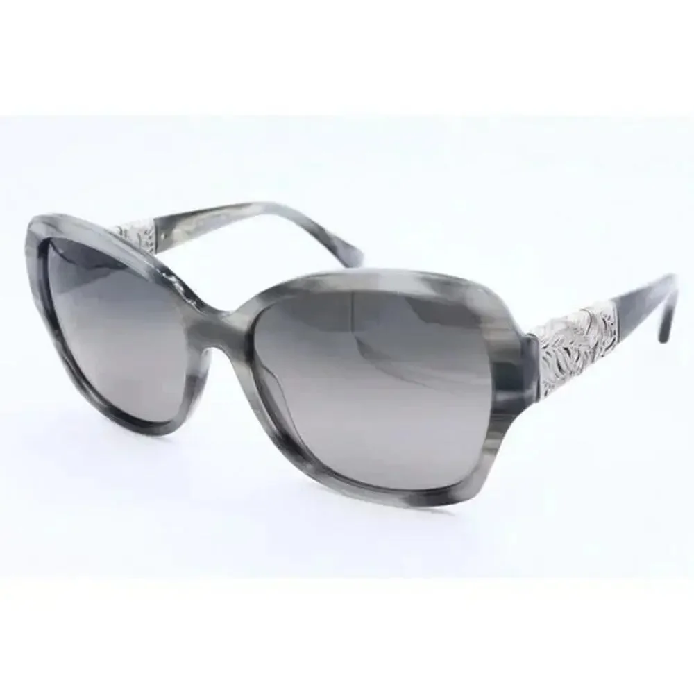 Maui Jim SWAYING PALMS MJ530-91 Gray White Sunglasses Gray Polarized Lenses